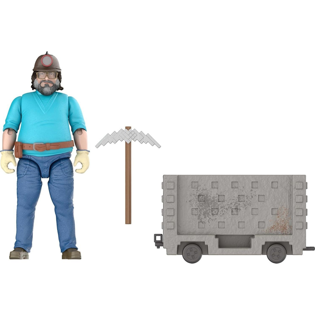 Minecraft La Pelicula Set 2 Figura Steve & Carro Minero