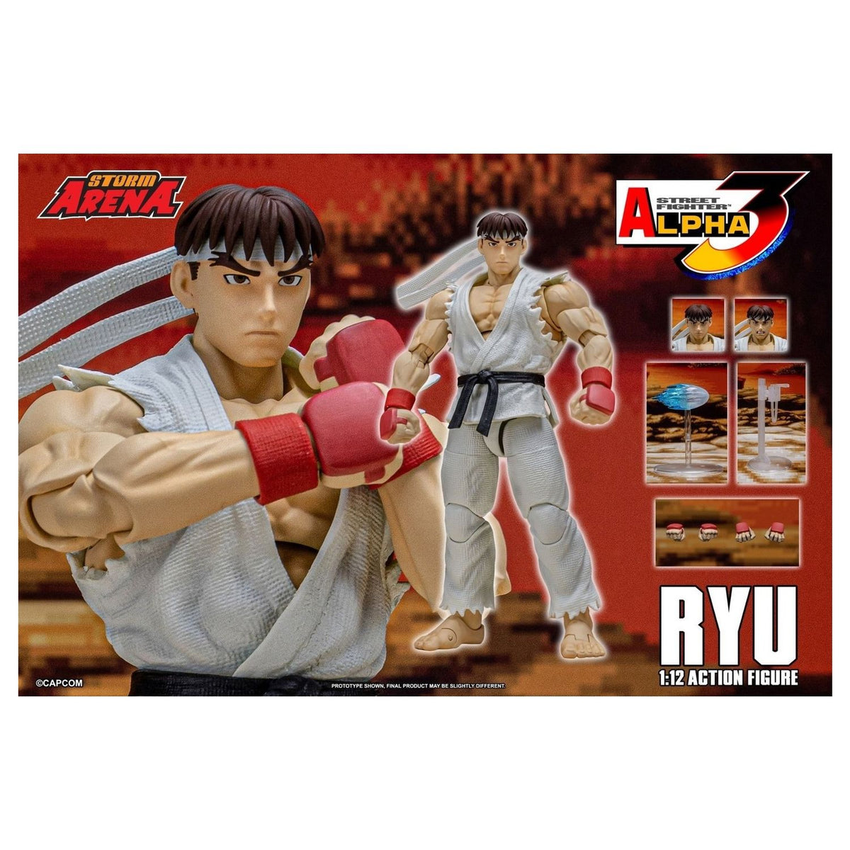 Figura Accion Street Fighter Alpha 3 Storm Arena Ryu