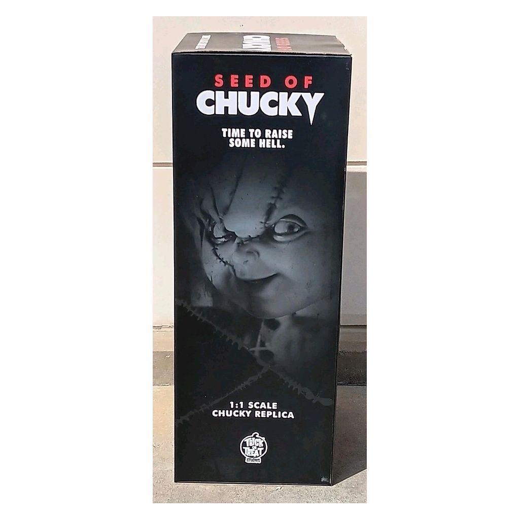 Muñeco Version La Semilla o hijo de Chucky Tamaño Real Trick Or Tread 76cm