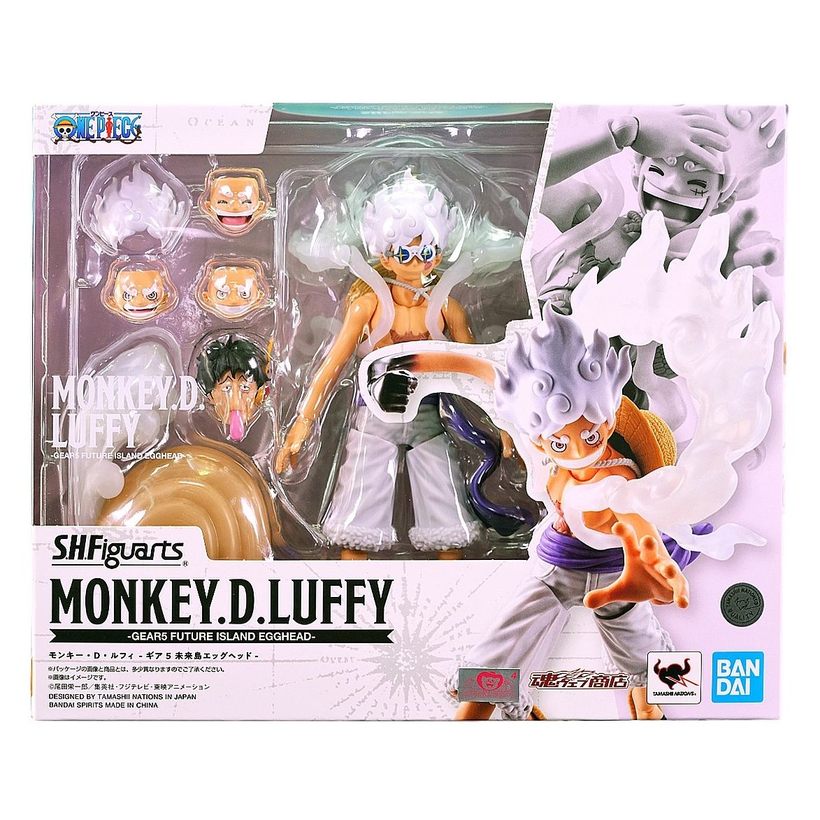 One Piece SH Figuarts Monkey D. Luffy Gear 5 Future Island Egghead