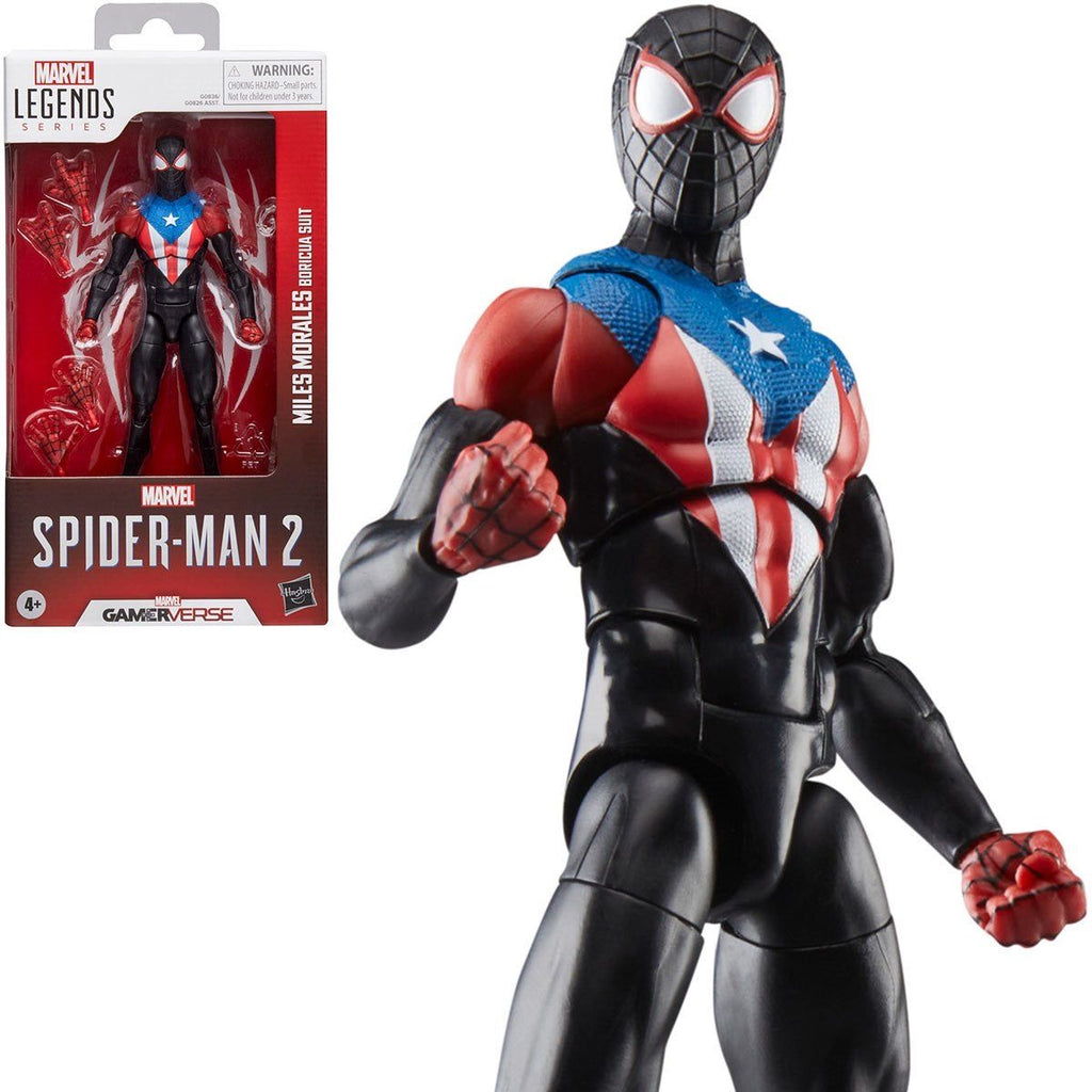 Spider-Man 2 Marvel Legends Gamerverse Miles Morales Boricua Suit