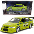 Auto Escala de Metal 1-24 Mitsubishi Lancer Evolution VII Brian Rapidos y Furiosos