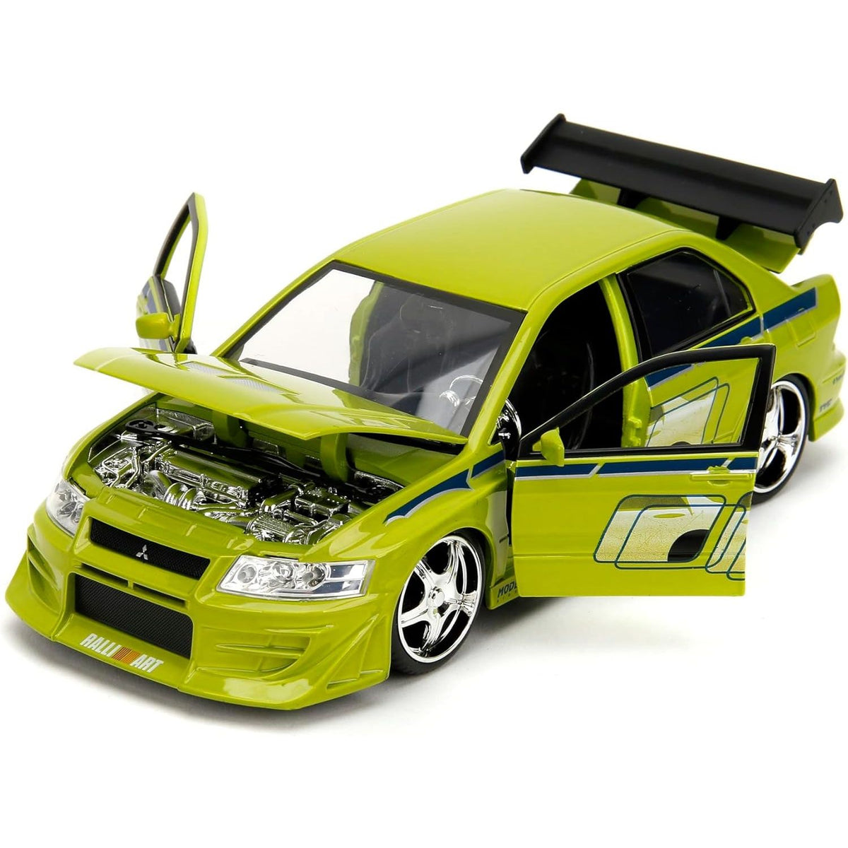 Auto Escala de Metal 1-24 Mitsubishi Lancer Evolution VII Brian Rapidos y Furiosos