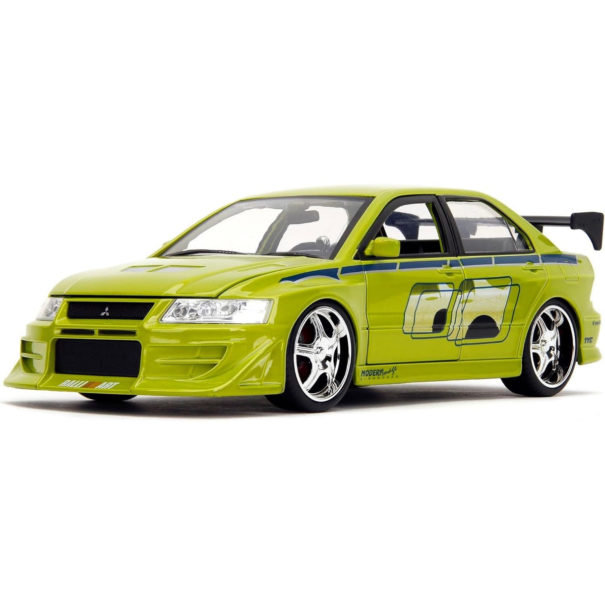 Auto Escala de Metal 1-24 Mitsubishi Lancer Evolution VII Brian Rapidos y Furiosos