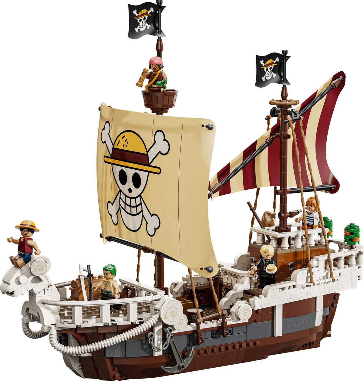 Set Lego One Piece The Going Merry Barco Pirata Luffy Zoro Nami 1376 Piezas Bloques