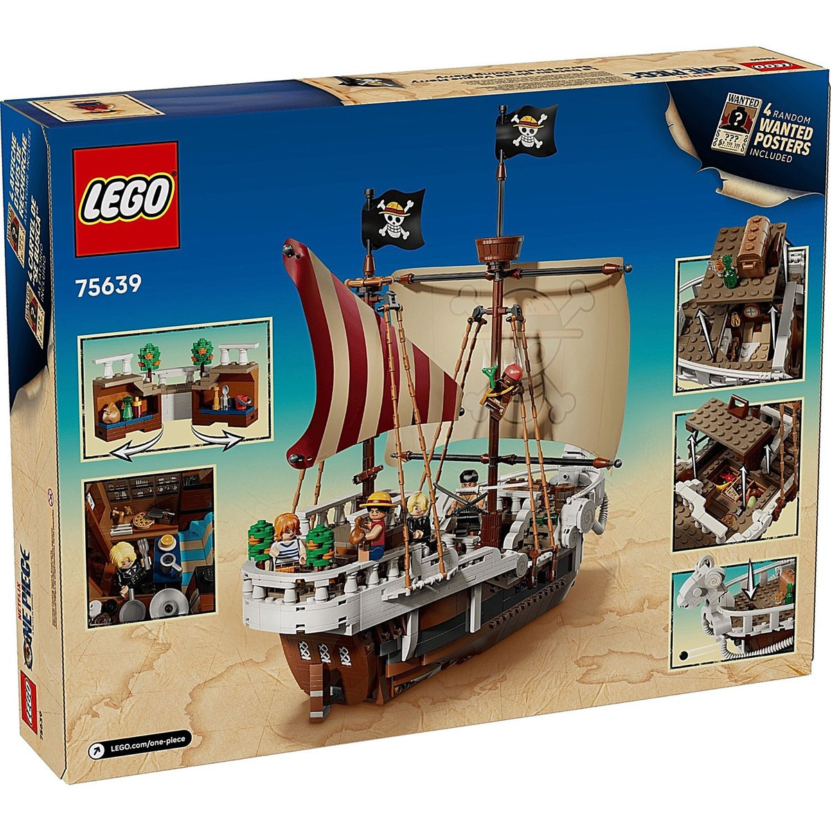 Set Lego One Piece The Going Merry Barco Pirata Luffy Zoro Nami 1376 Piezas Bloques