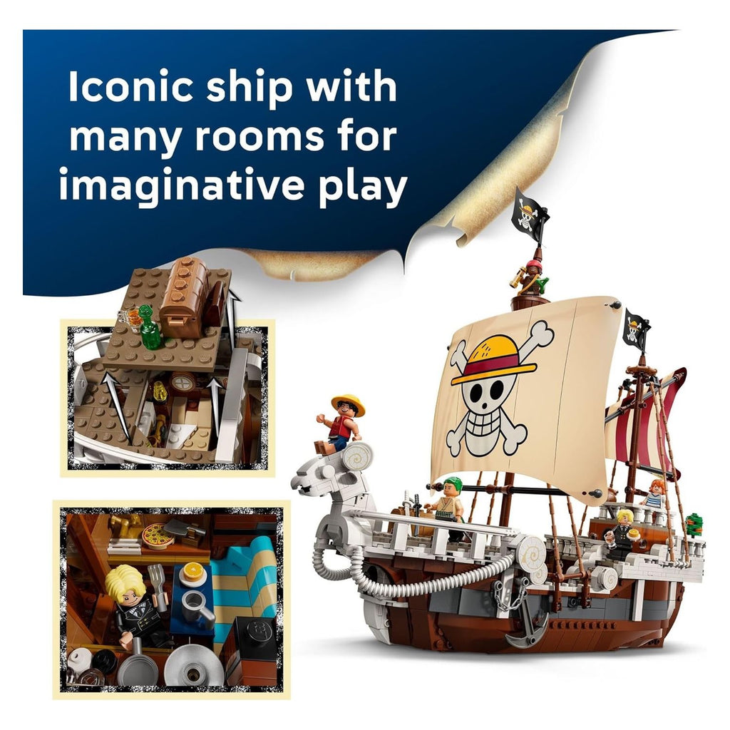 Set Lego One Piece The Going Merry Barco Pirata Luffy Zoro Nami 1376 Piezas Bloques