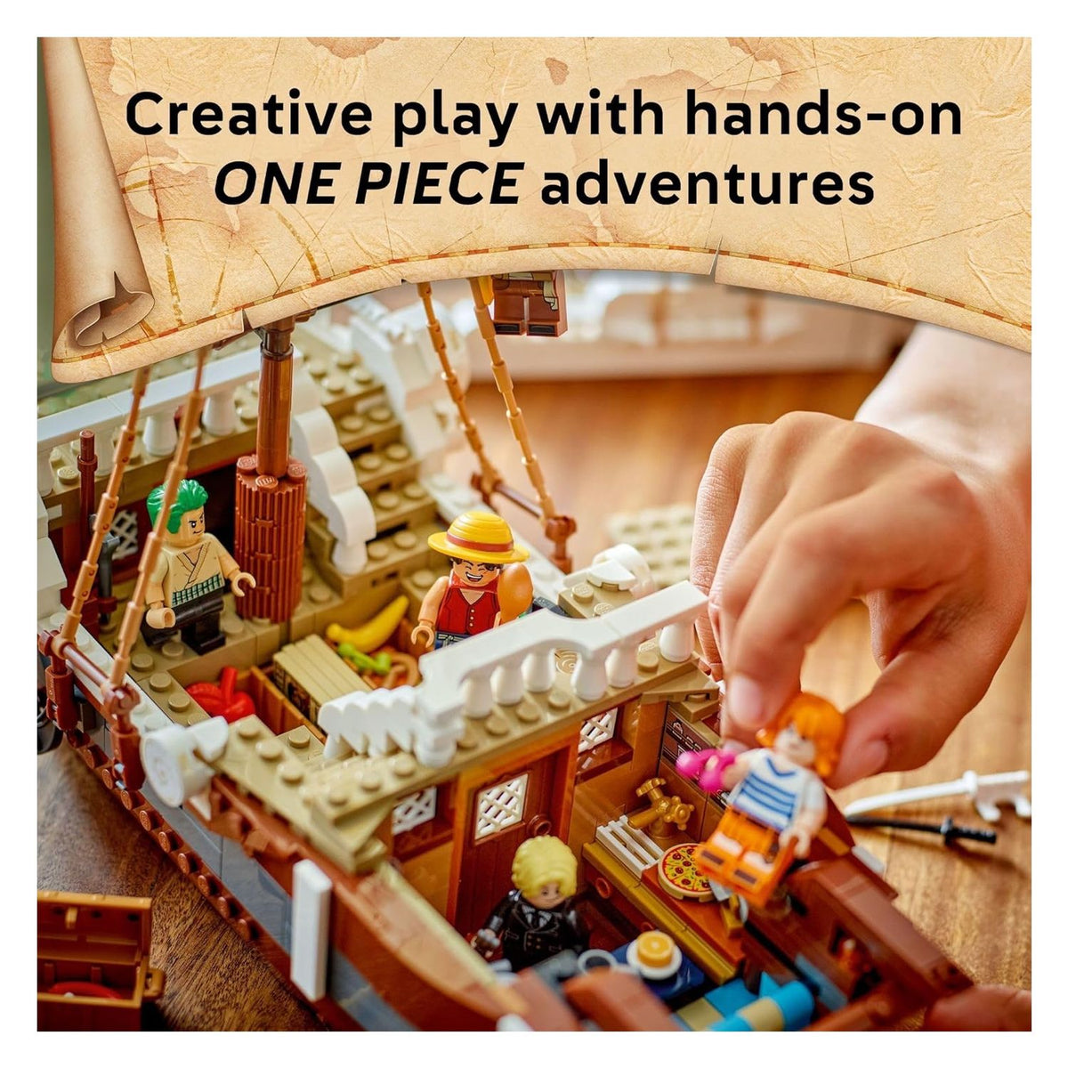 Set Lego One Piece The Going Merry Barco Pirata Luffy Zoro Nami 1376 Piezas Bloques