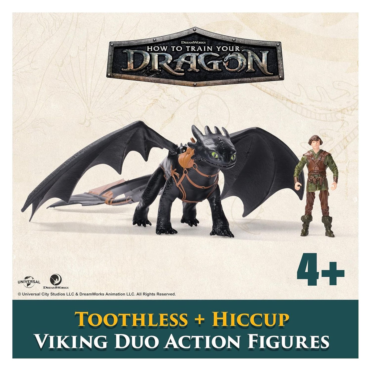 Figura de Accion Chimuelo e Hipo Como entrenar a tu dragon