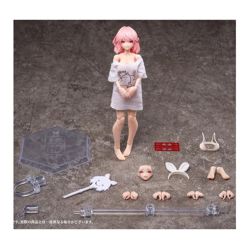 Figura Acción Conejita Aileen con Sueter escala 1-12  15cm