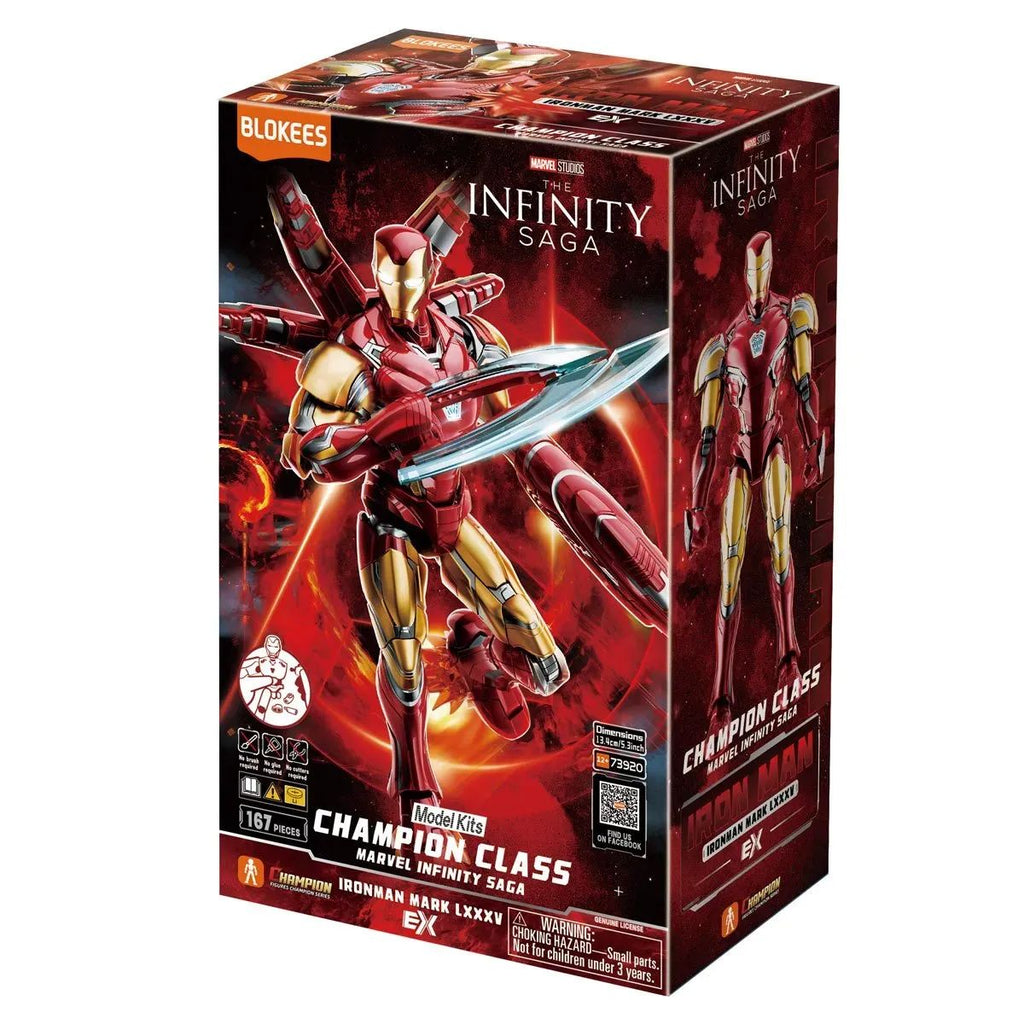 Figura Ironman Avengers Marvel Infinity Saga Iron Man Mark MK 85 blokees Model Kit