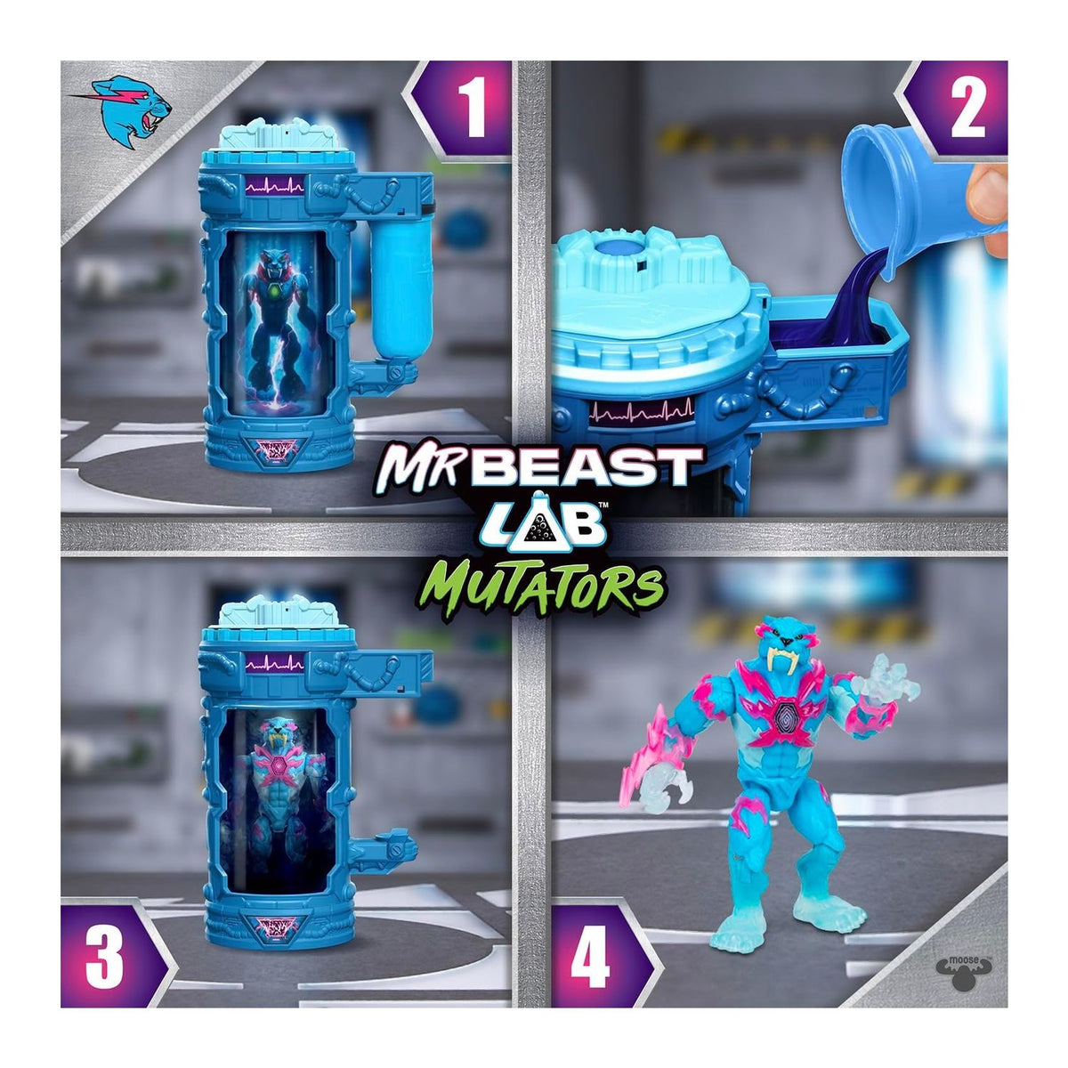 Pantera Relampago MR BEAST LAB Mutadores Hyper Fusion Panther