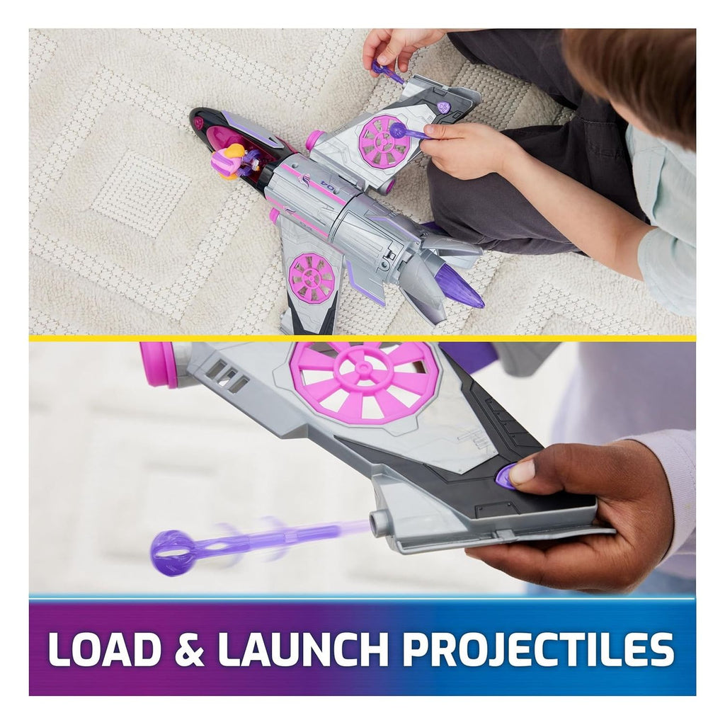 Paw Patrol Jet Rescate Transformable Skye Luces y Sonidos Lanza Proyectiles