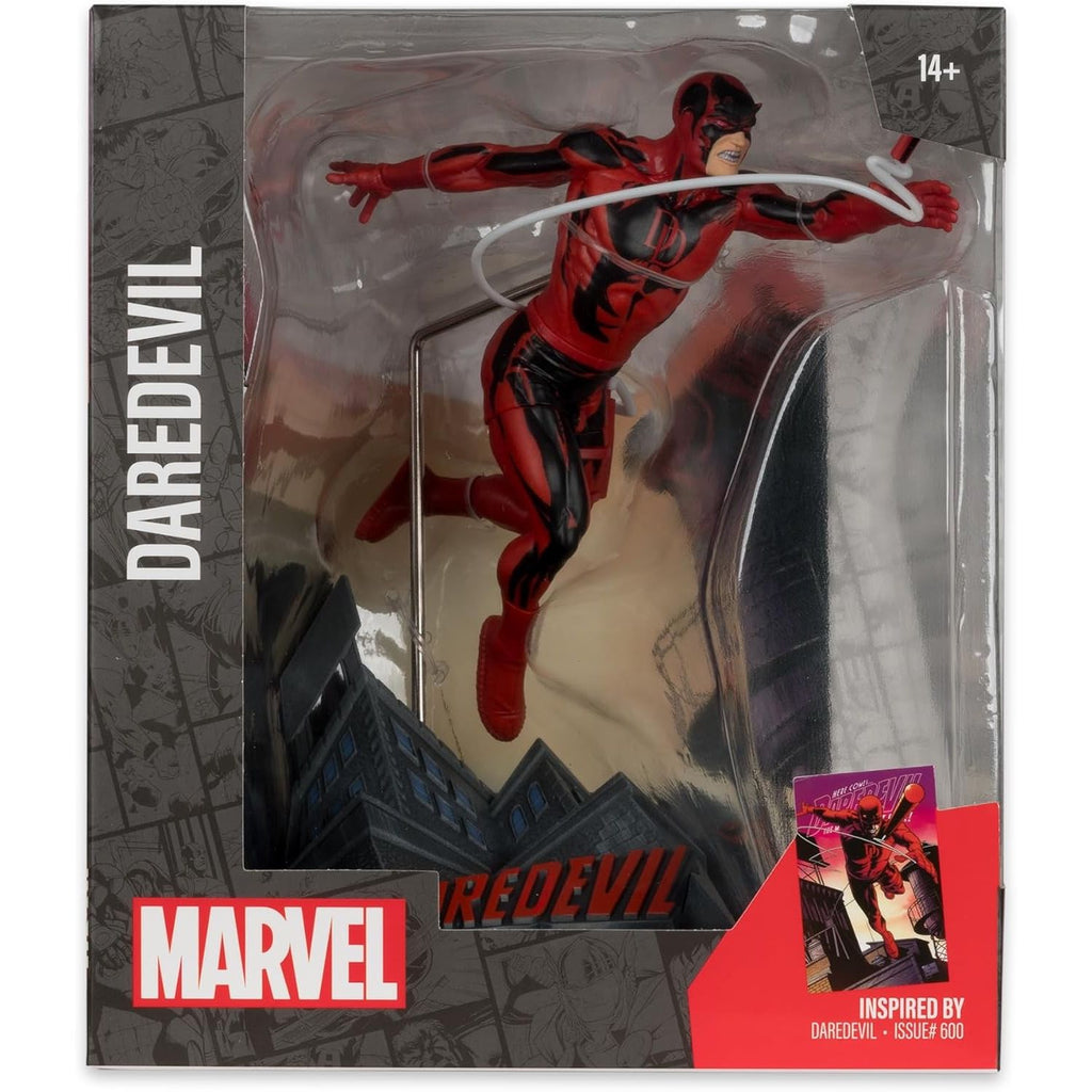 Daredevil 600 Escala 1-10 Estatua Escenario Marvel Comics 20cm