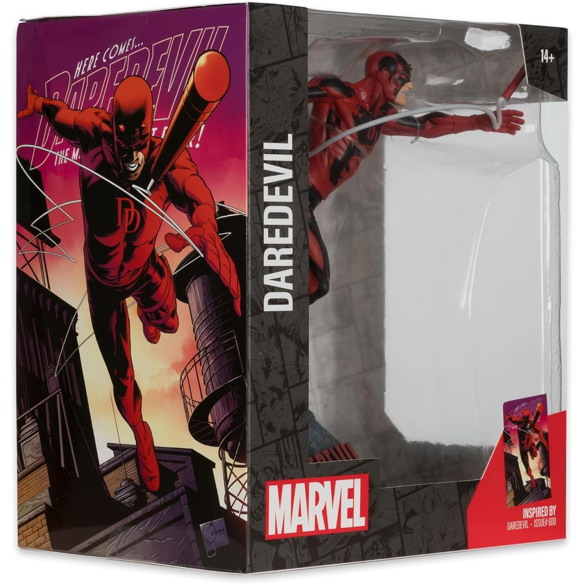 Daredevil 600 Escala 1-10 Estatua Escenario Marvel Comics 20cm