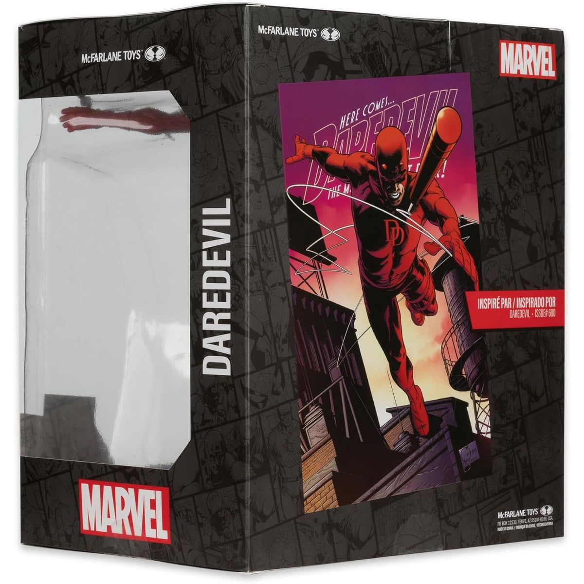 Daredevil 600 Escala 1-10 Estatua Escenario Marvel Comics 20cm