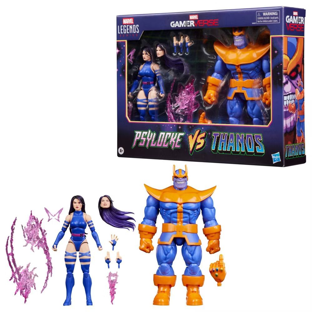 Marvel Legends Series Gamerverse Psylocke vs Thanos 2 PACK EXCLUSIVO