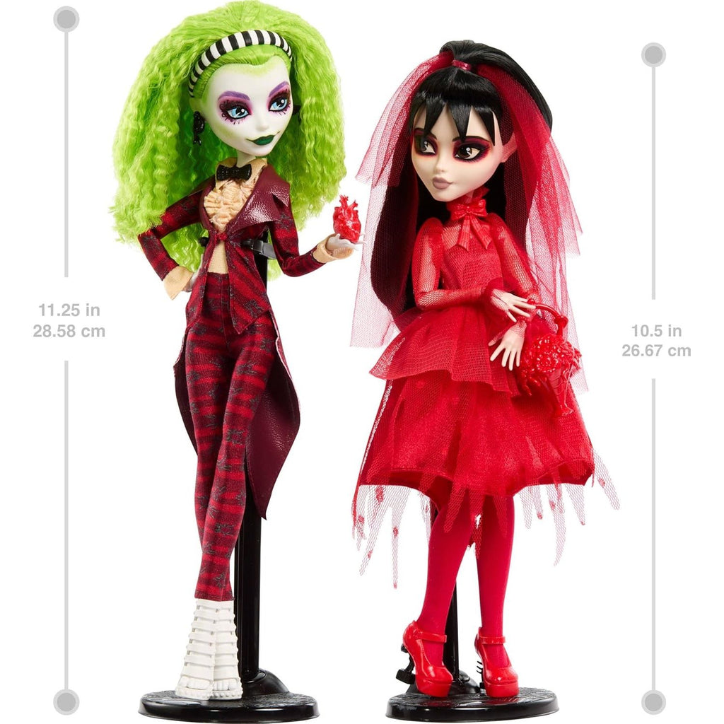 Monster High Skullector Beetlejuice Beetlejuice Betelgeuse y Lydia Deetz Exclusivo