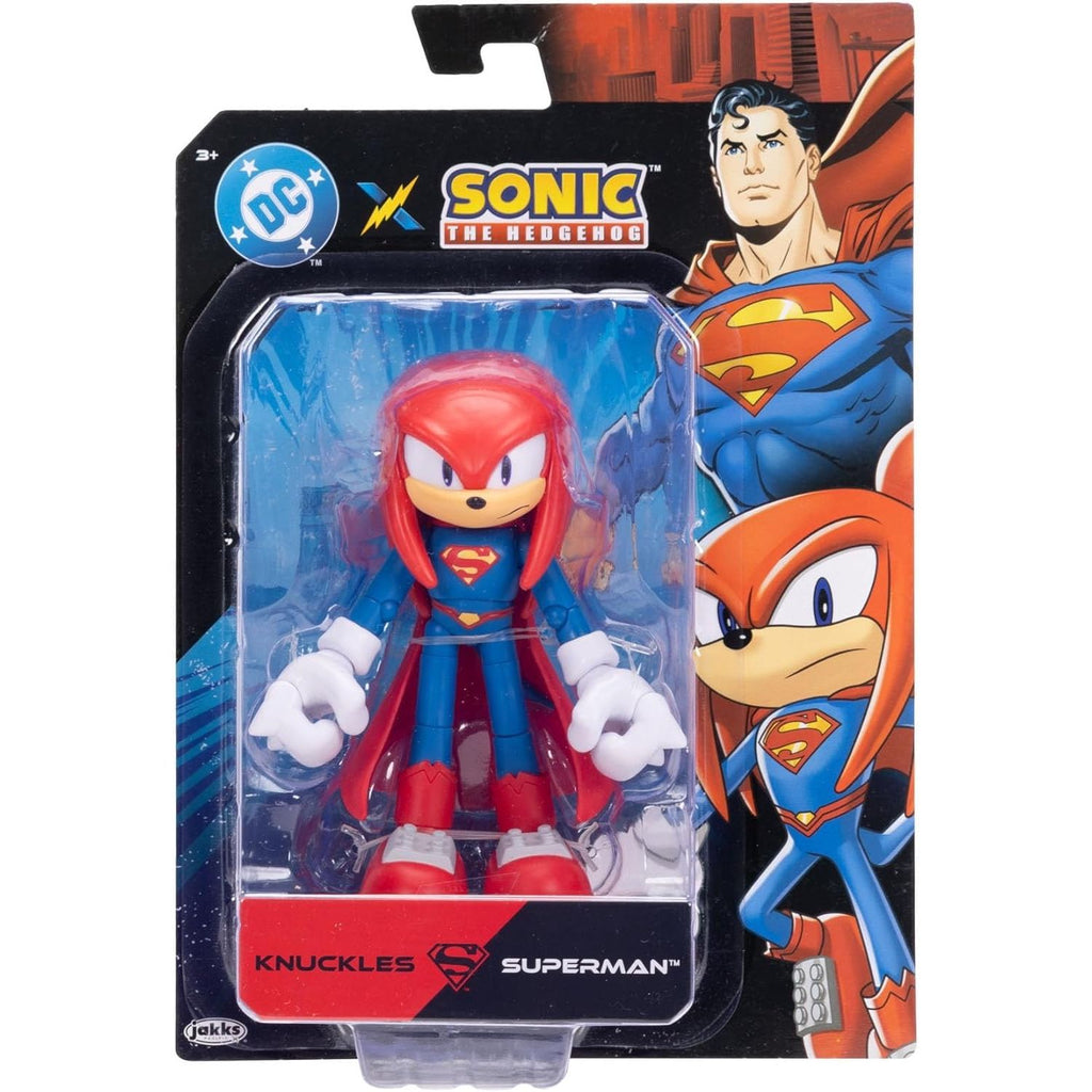 3 Pack DC x Sonic Batman Shadow Superman Knuckless Cyborg Tails