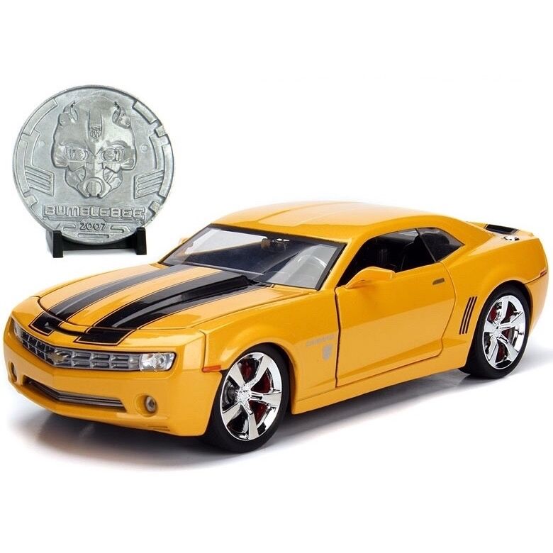 Auto Escala de Metal 1-24 Transformers 1:24 Bumblebee 2006 Chevy Camaro