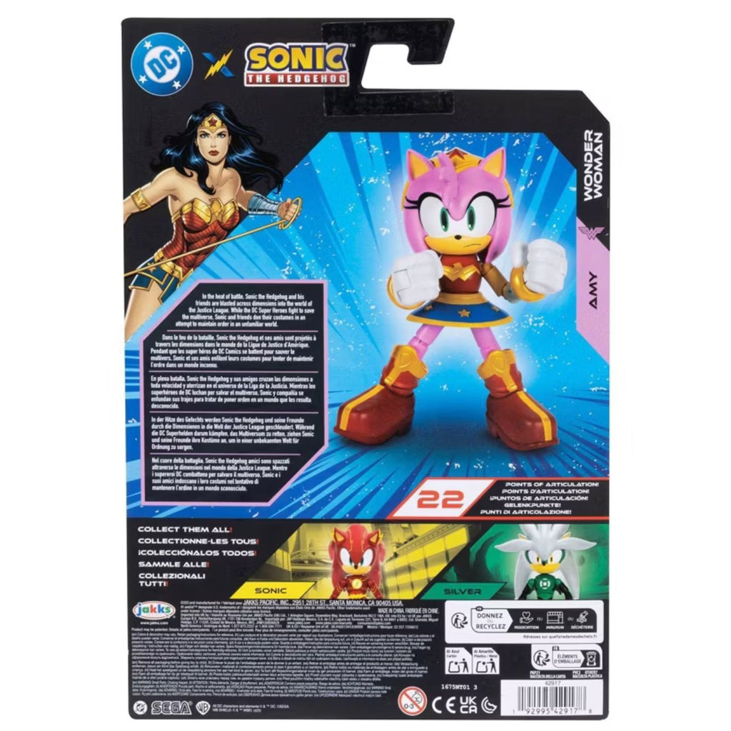 DC x Sonic the Hedgehog Amy Mujer Maravilla