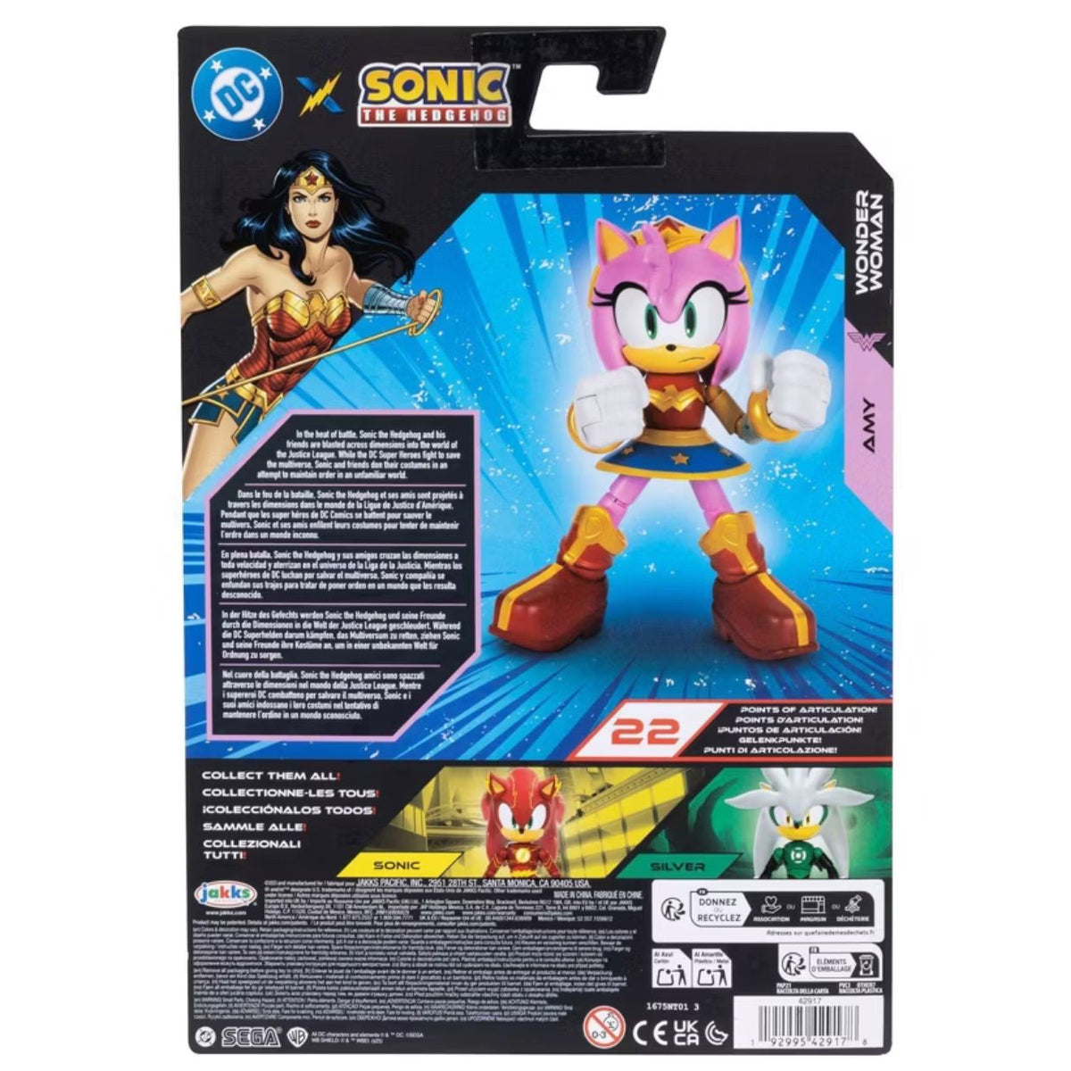 DC x Sonic the Hedgehog Amy Mujer Maravilla