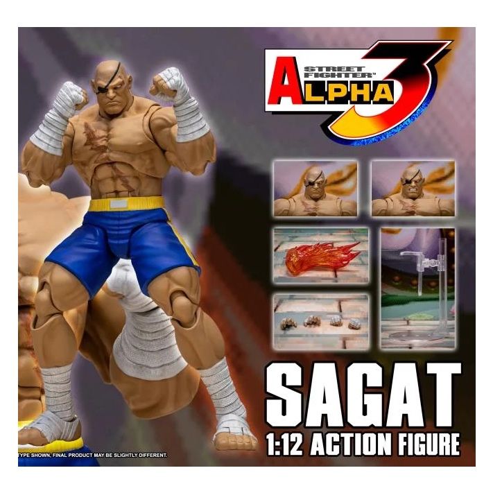 Figura Accion Street Fighter Alpha 3 Storm Arena Sagat