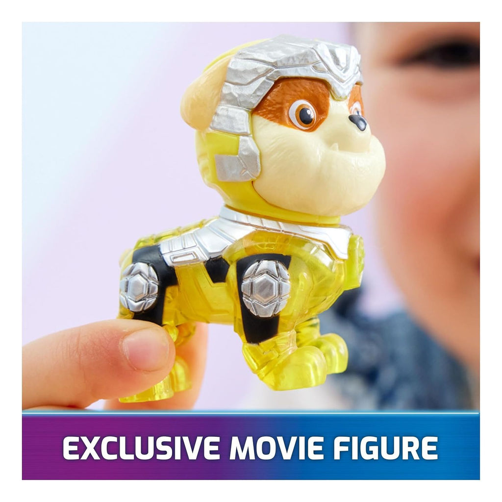 Paw Patrol The Mighty Movie camión de construcción Rubble Luces y Sonidos