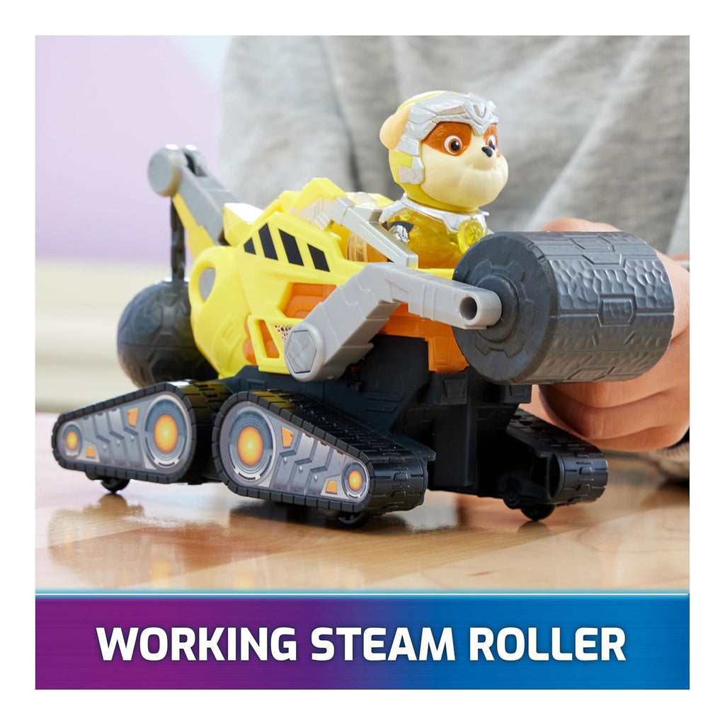 Paw Patrol The Mighty Movie camión de construcción Rubble Luces y Sonidos
