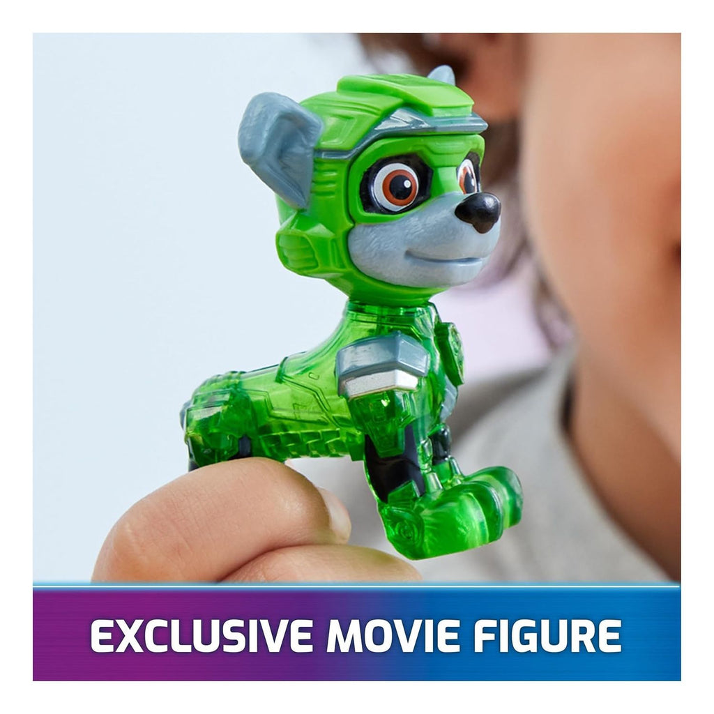 Paw Patrol The Mighty Movie camión reciclador Rocky Luces y Sonidos