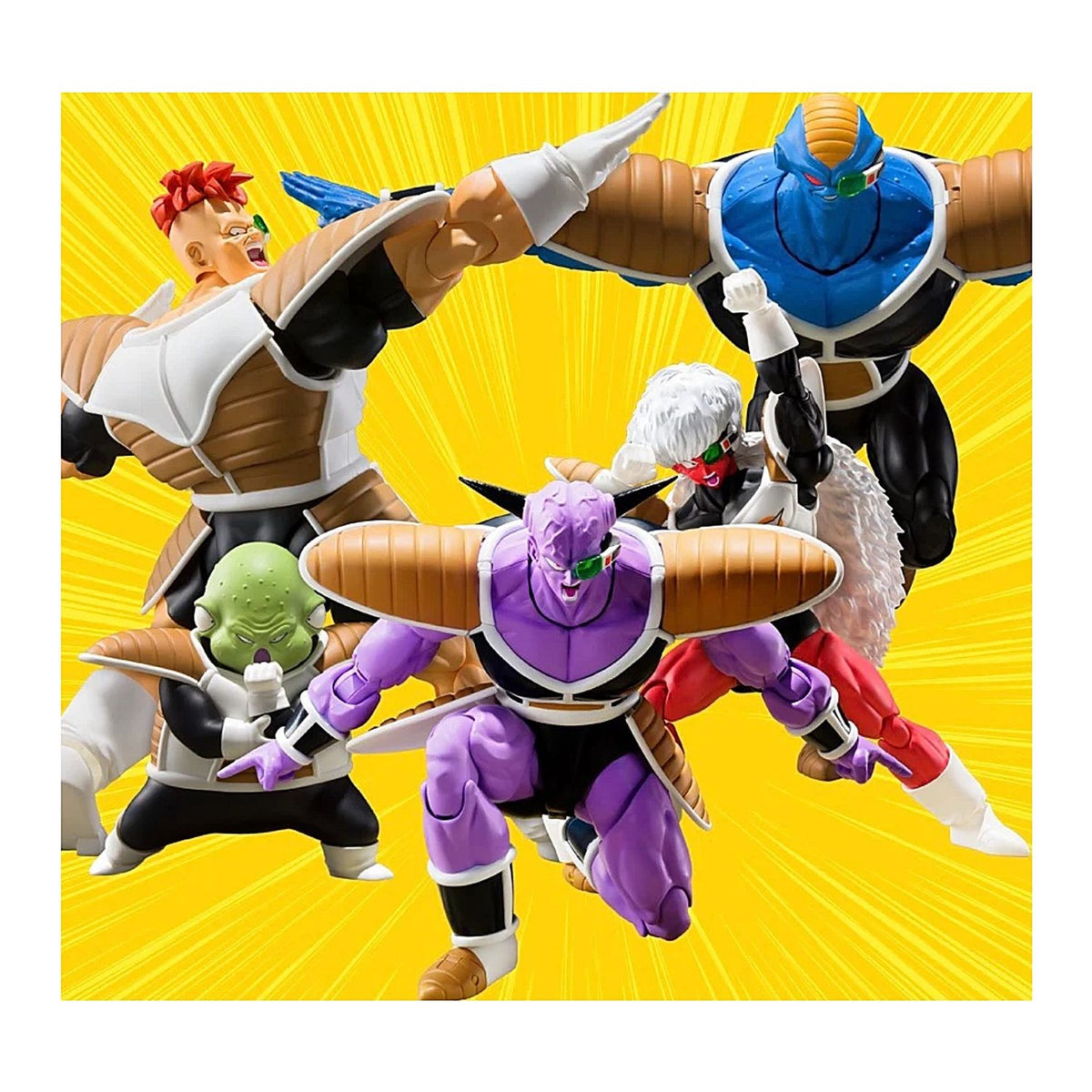 Set Completo Dragon Ball Z SH Figuarts Fuerzas Especiales Ginyu Reccome Jiece Burter & Guldo