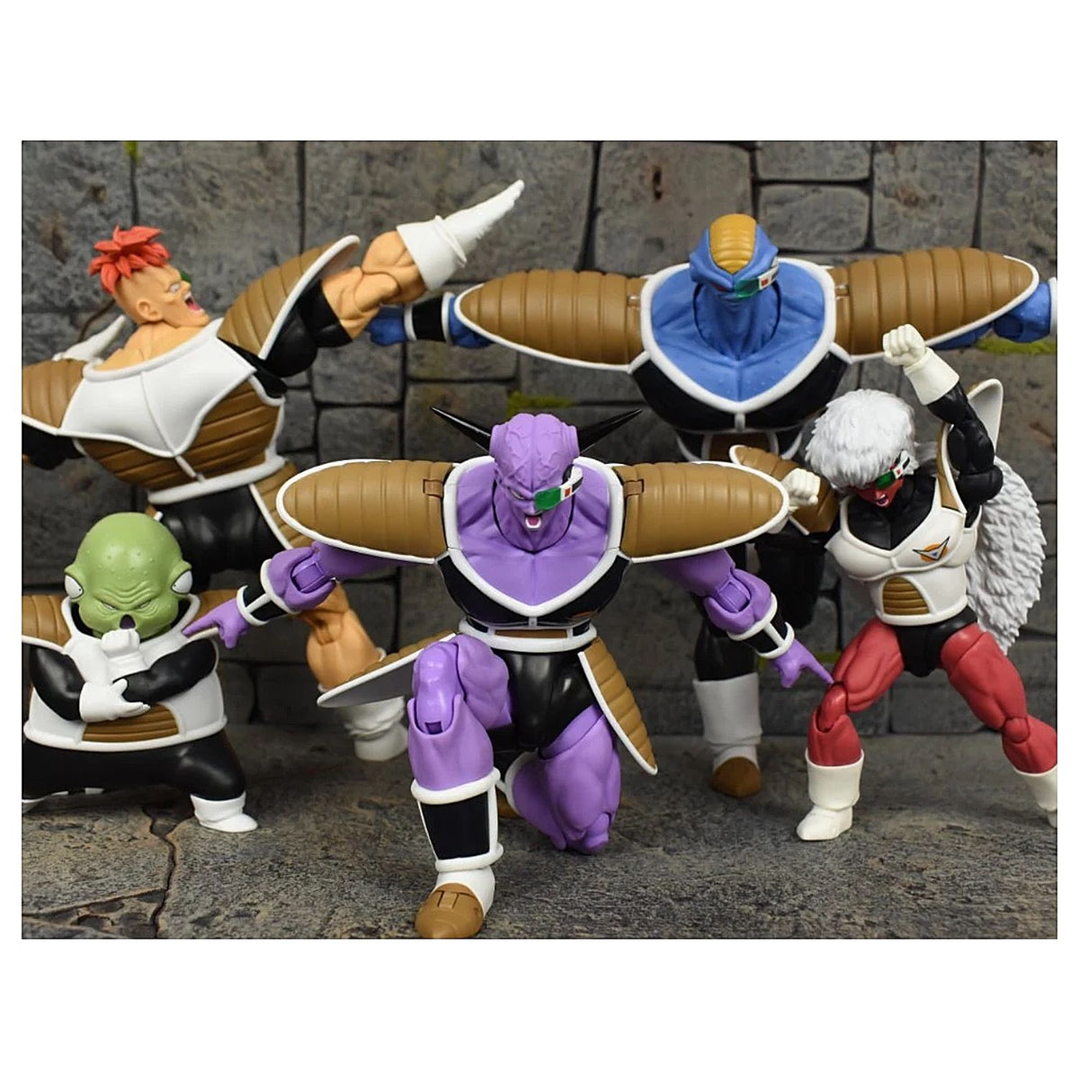 Set Completo Dragon Ball Z SH Figuarts Fuerzas Especiales Ginyu Reccome Jiece Burter & Guldo