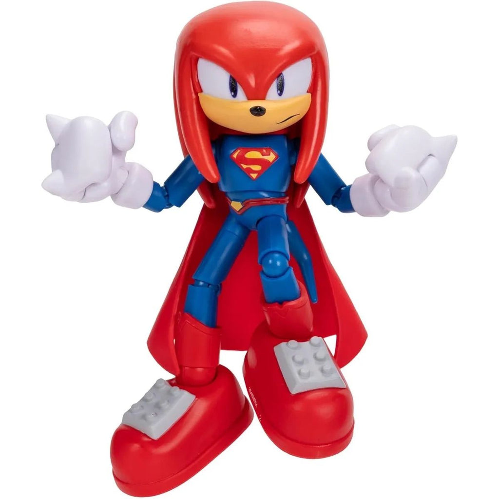 4 Pack DC x Sonic Batman Shadow Superman Knuckless Cyborg Tails Amy Mujer Maravilla