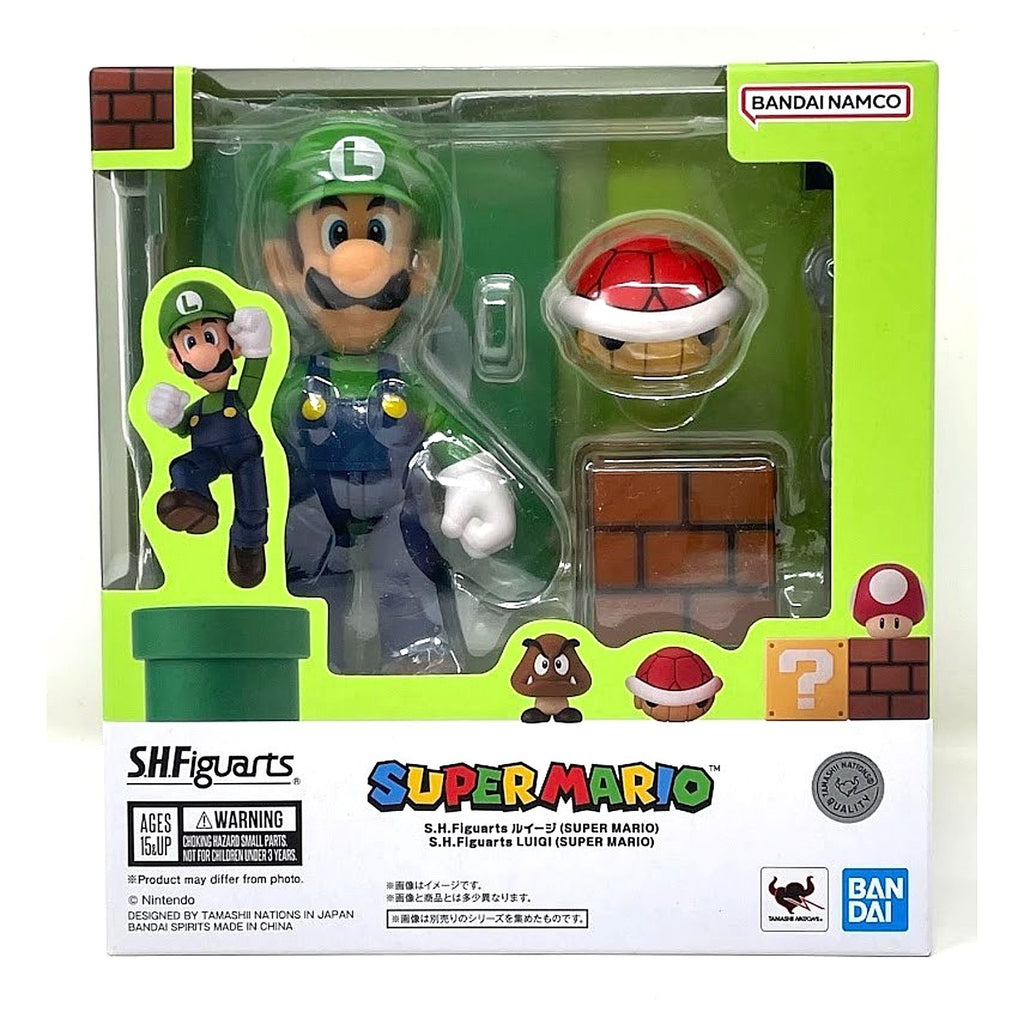 Figura Super Mario Bros Galaxy SH Figuarts Luigi Bandai