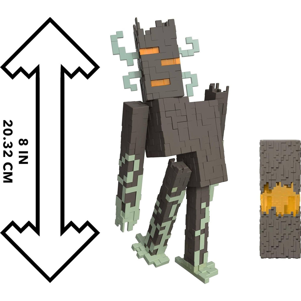 Minecraft Figura de acción de The Creaking con luces sonidos y accesorio 21cm