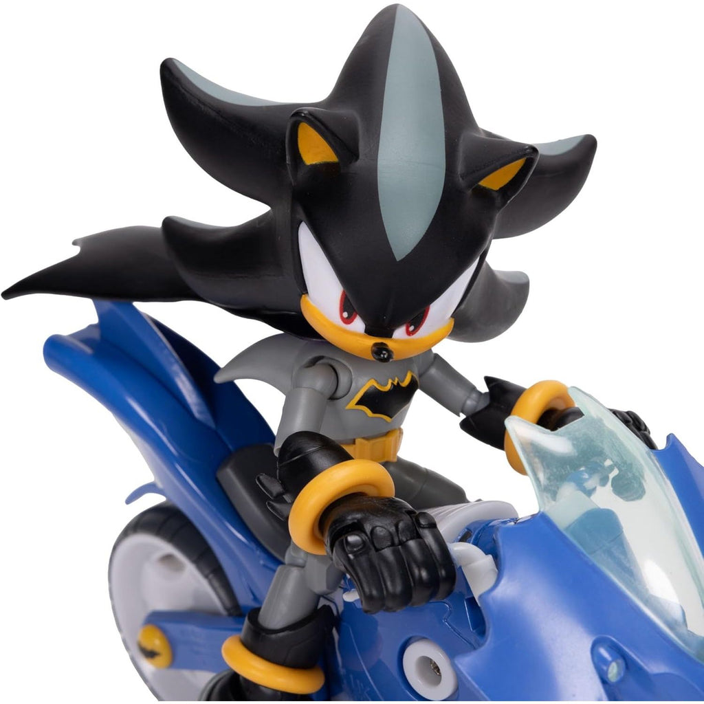 Figura DC x Sonic the Hedgehog 3 Shadow Batman con Motocicleta