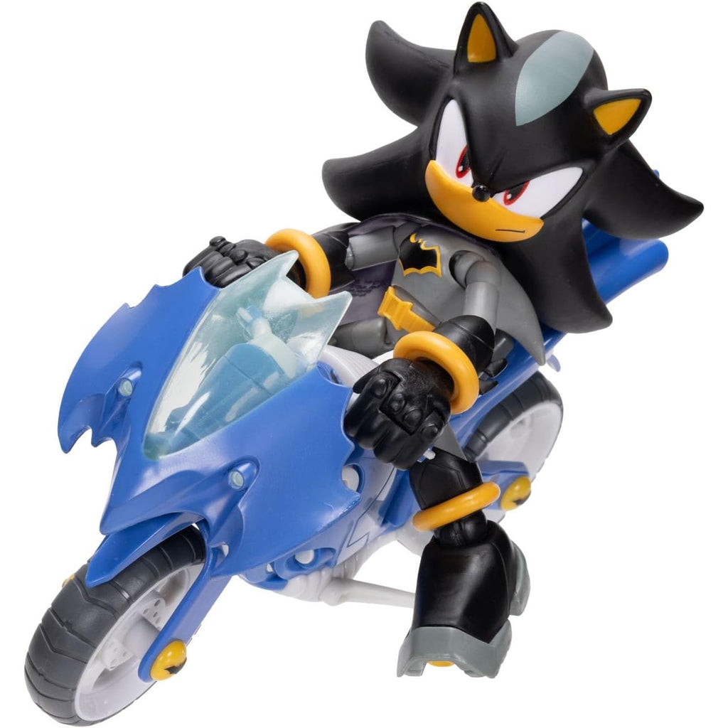 Figura DC x Sonic the Hedgehog 3 Shadow Batman con Motocicleta