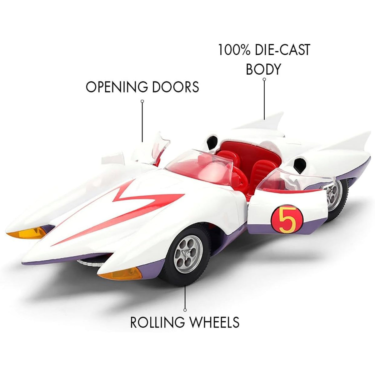 Auto Escala de Metal 1-32 Speed Racer Mach 5 Meteoro