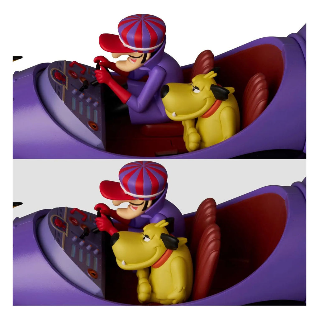 Auto Escala 1-24 Mean Machine Wacky Race Pierre y Patan Mafex Autos Locos 24cm
