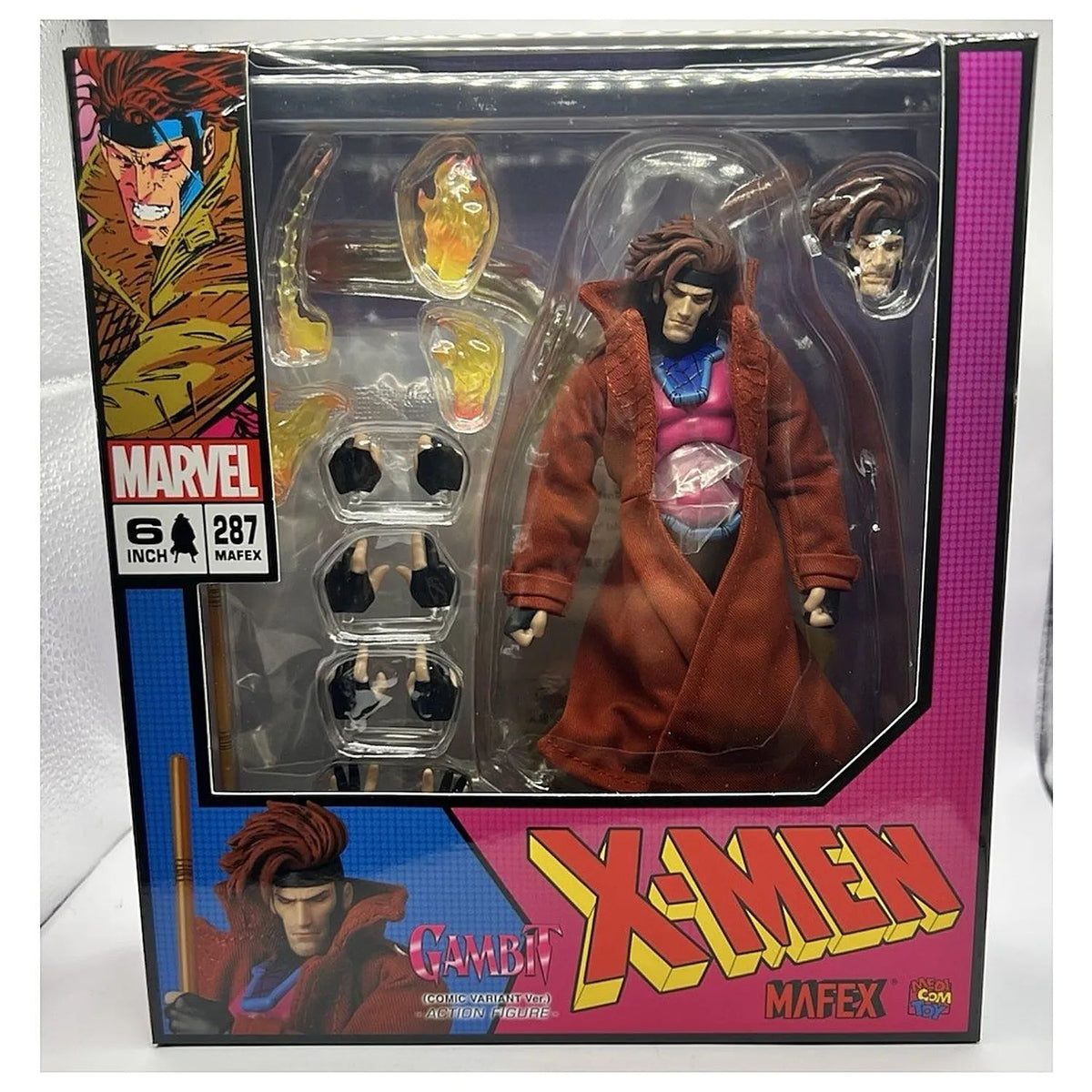 Figura Gambito X-Men Marvel Comics MAFEX 287 Gambit Comic Variant