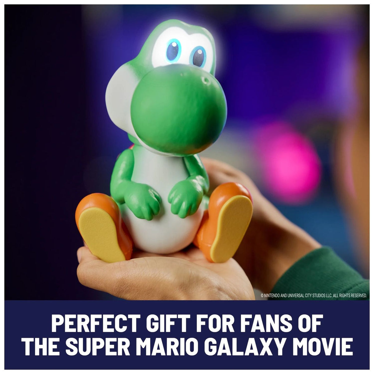 Muñeco Interactivo Super Mario Bros Galaxy Huevo Yoshi Hatchin Luces y Sonidos