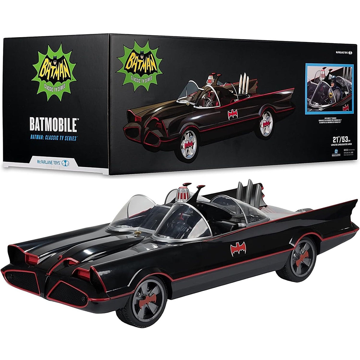 Batmobile Batman CLASSIC TV SERIES Mcfarlane 53cm Largo
