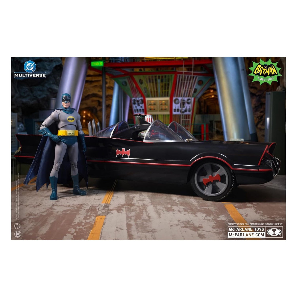 Batmobile Batman CLASSIC TV SERIES Mcfarlane 53cm Largo
