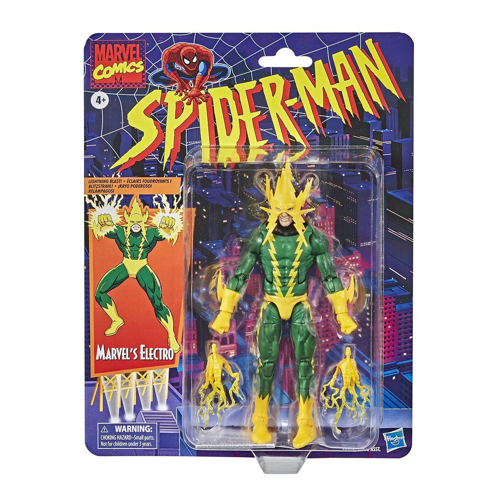 Figura de Accion Spider-Man Marvel Legends Retro Electro