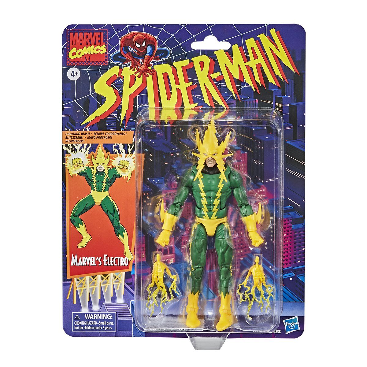 Figura de Accion Spider-Man Marvel Legends Retro Electro