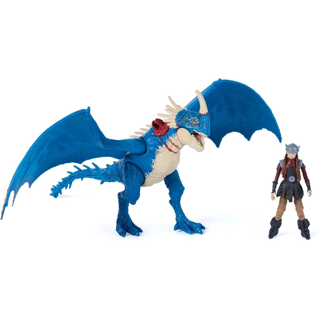 Figura Deadly Nadder & Astrid Vikingo Como entrenar a tu dragon Tormenta Chimuelo