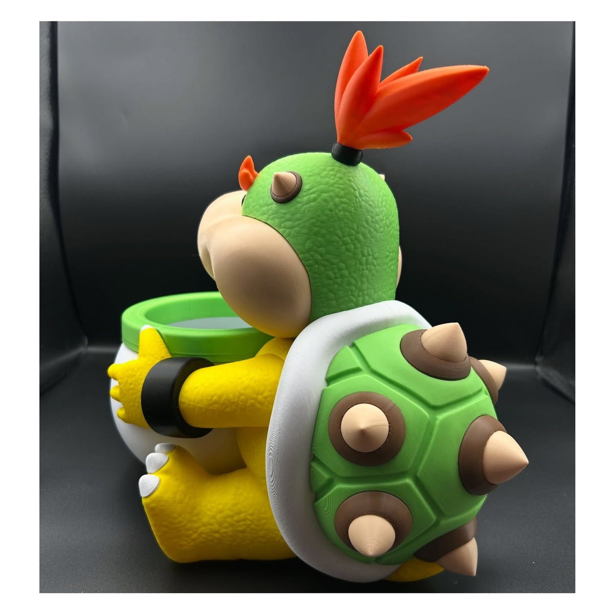 Palomera Bowser Jr Mario Bros Galaxy Impresión 3D Para Pop Corn Canchita Palomitas