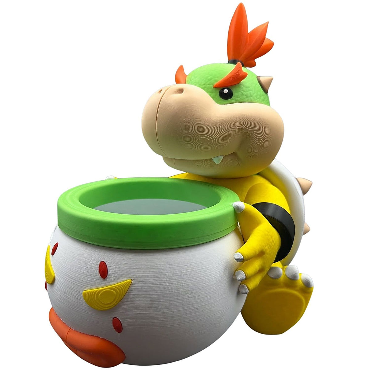 Palomera Bowser Jr Mario Bros Galaxy Impresión 3D Para Pop Corn Canchita Palomitas