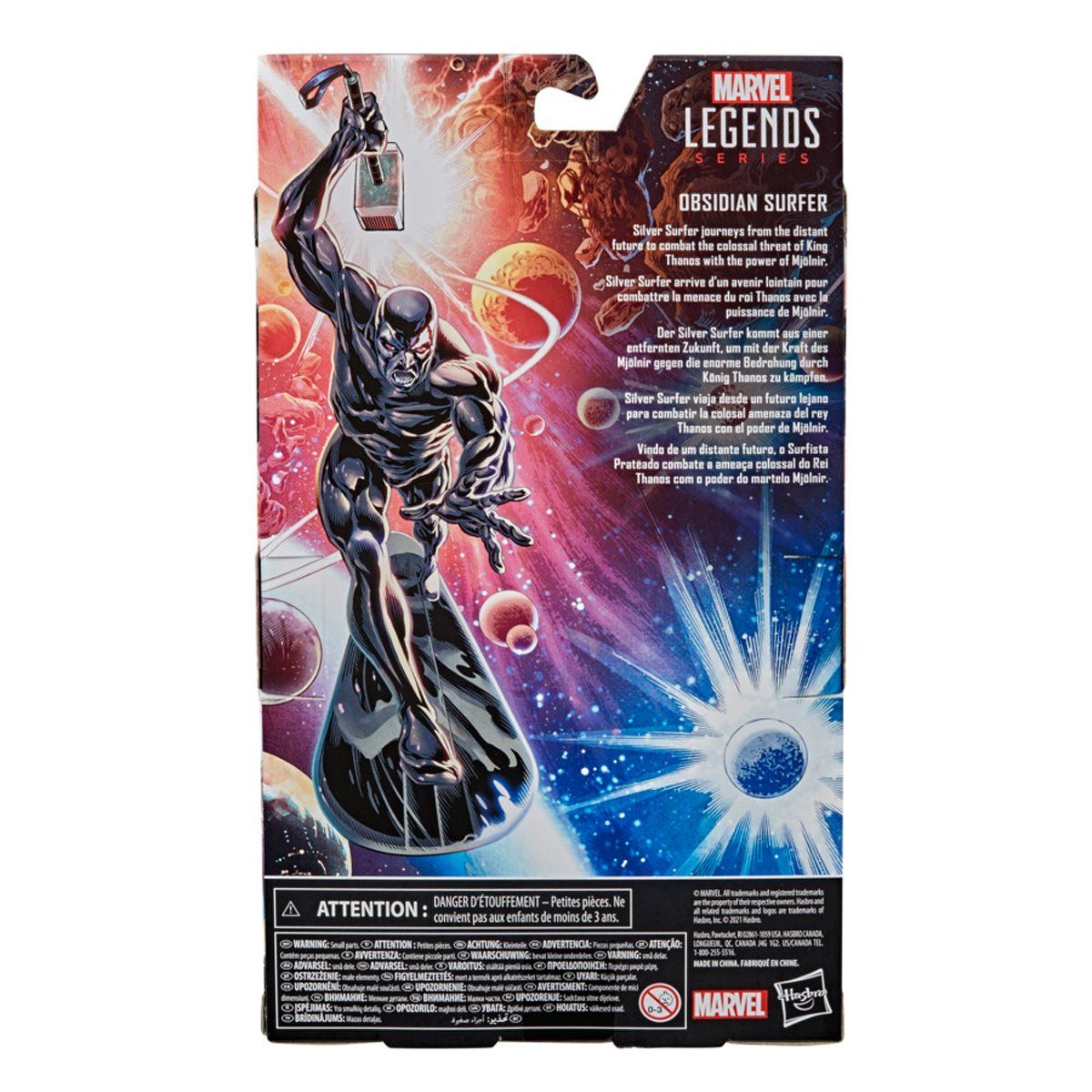 Los 4 Fantasticos Silver Surfer Marvel Legends Obsidian Surfer