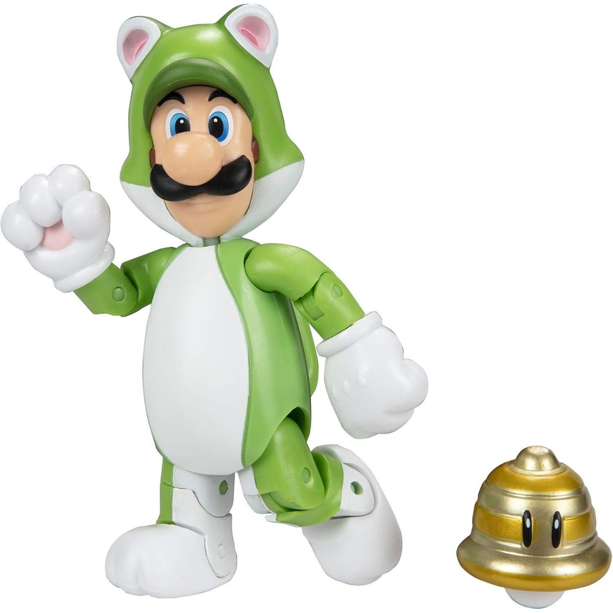 Figura Super Mario Bros Galaxy World of Nintendo Cat Luigi 10cm